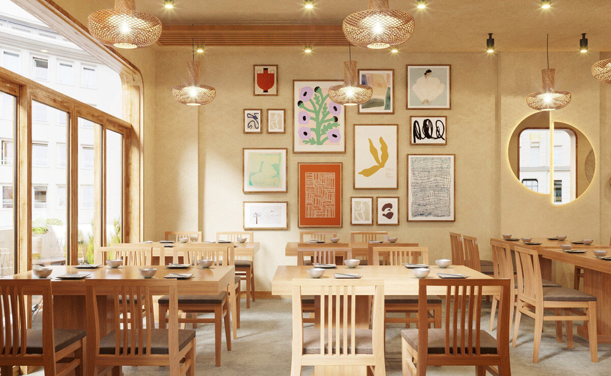 Thiết kế nội thất nhà hàng Bamboo Restaurant – Hải Dương